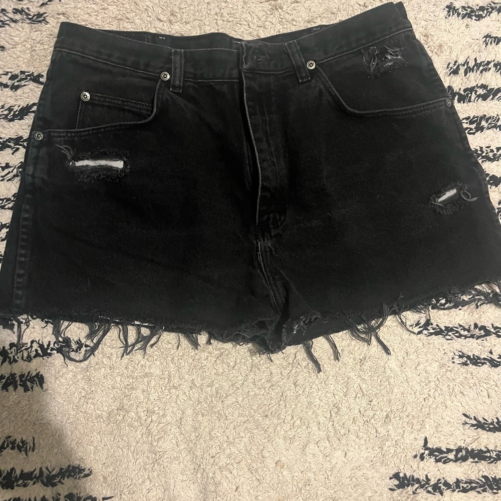 Black Wrangler shorts